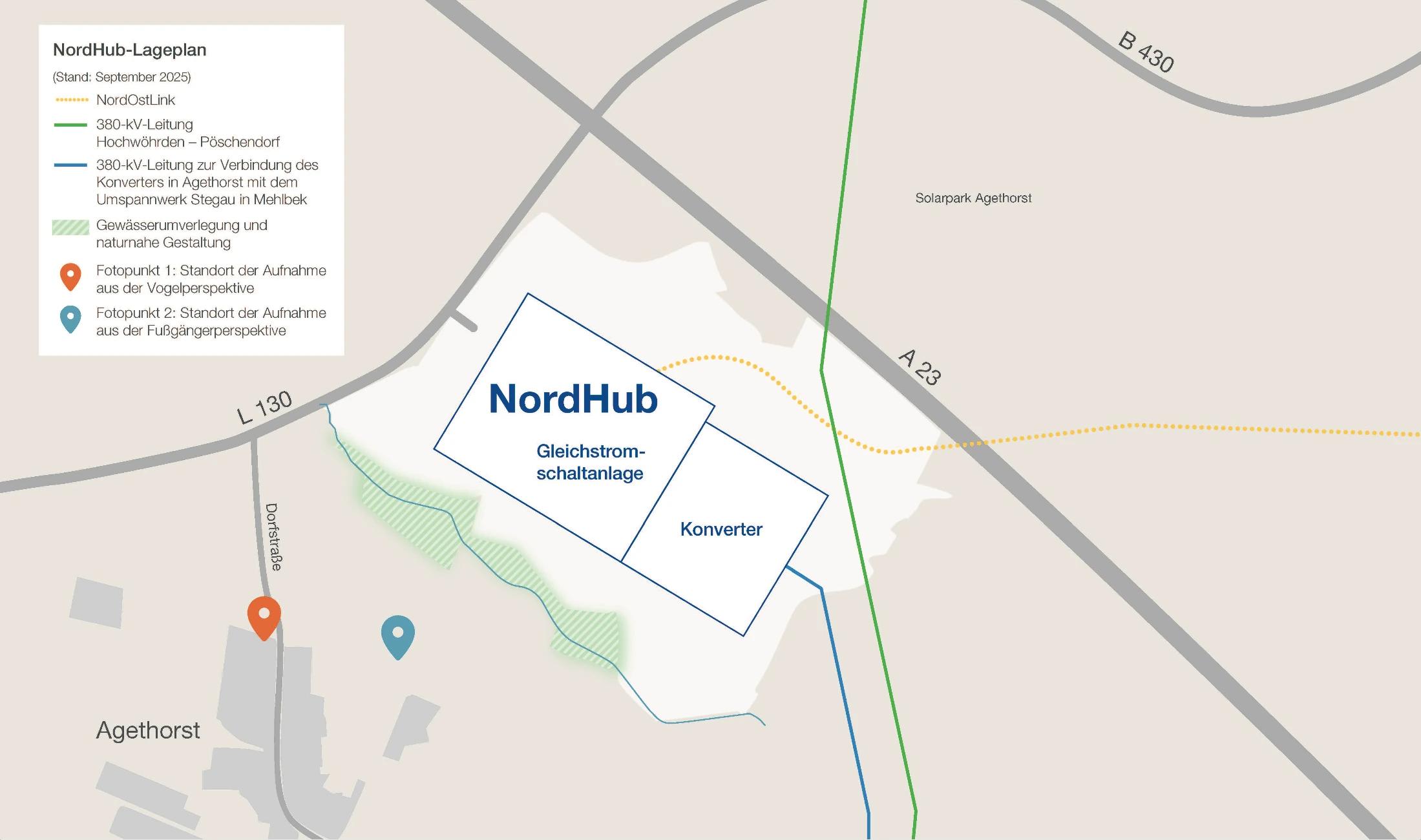 Lageplan mit Fotopunkten